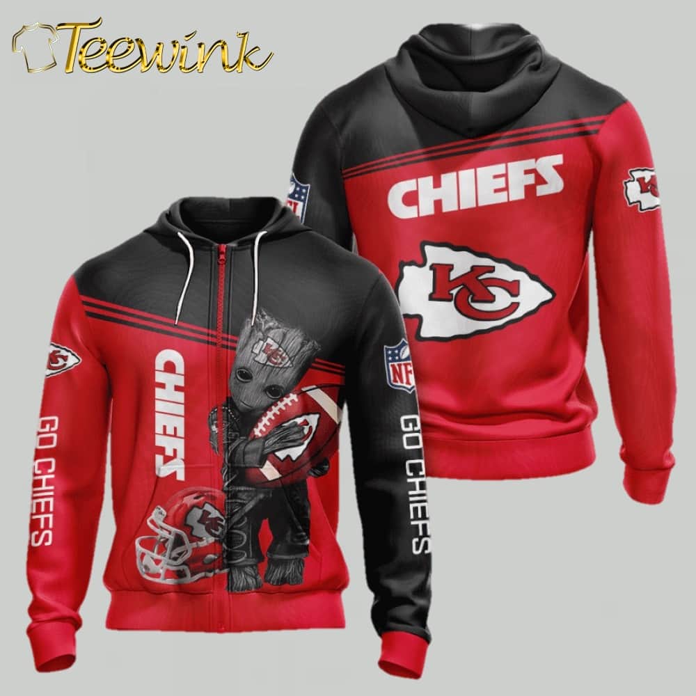 Kansas City Chiefs Grinch Christmas Spirit 3D Hoodie