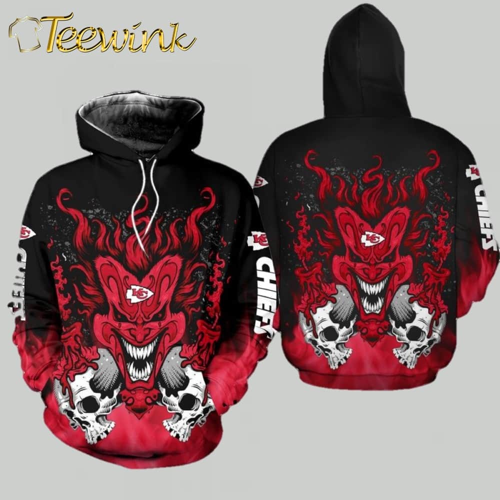 Kansas City Chiefs Halloween Background Edition 3D Hoodie Kansas City Chiefs Halloween Background Edition 3D Hoodie