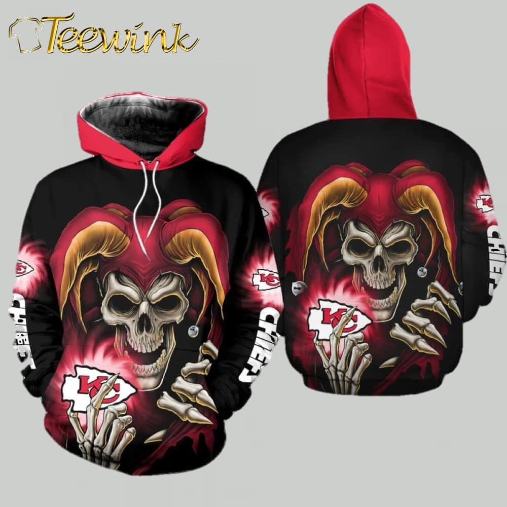 Kansas City Chiefs Halloween Clown Limited Edition 3D Hoodie Kansas City Chiefs Halloween Clown Limited Edition 3D Hoodie
