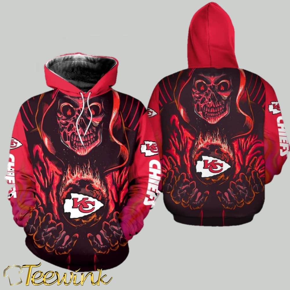 Kansas City Chiefs Halloween Evil Mickey 3D Hoodie
