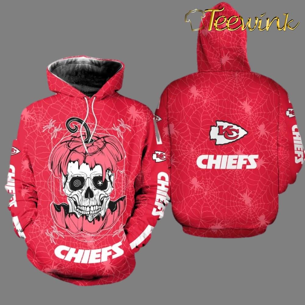 Kansas City Chiefs Halloween Hellraiser II 3D Hoodie image 2 Kansas City Chiefs Halloween Hellraiser II 3D Hoodie image 2