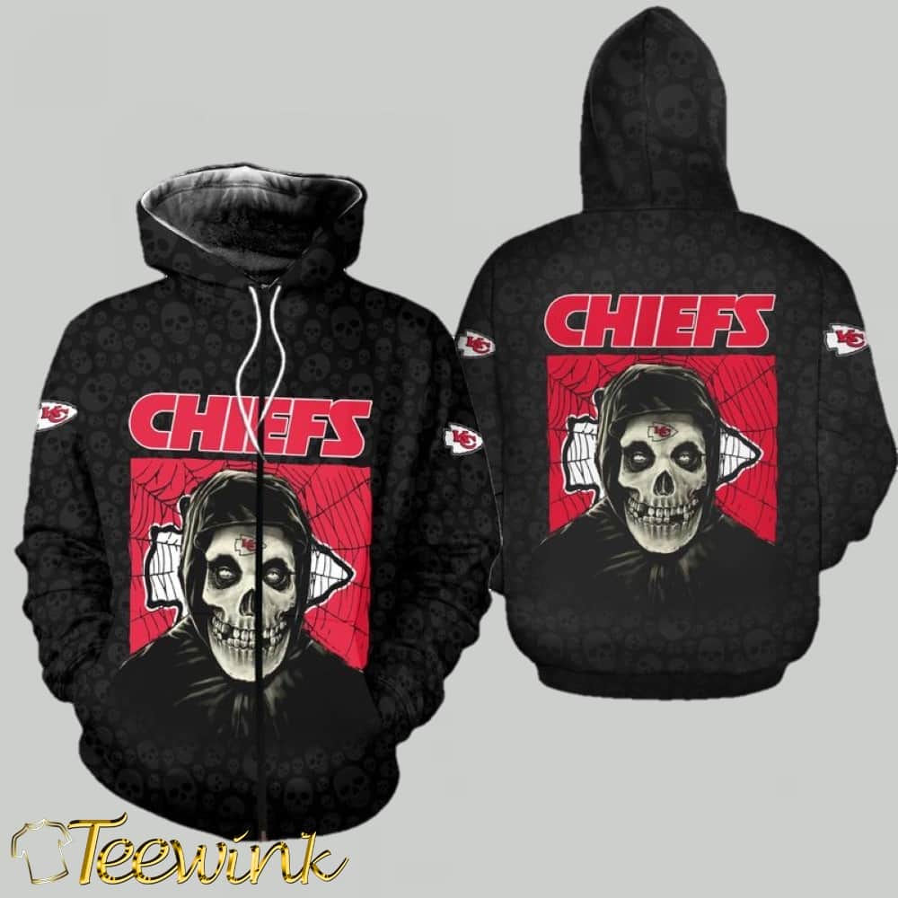 Kansas City Chiefs Halloween Misfit Edition 3D Hoodie