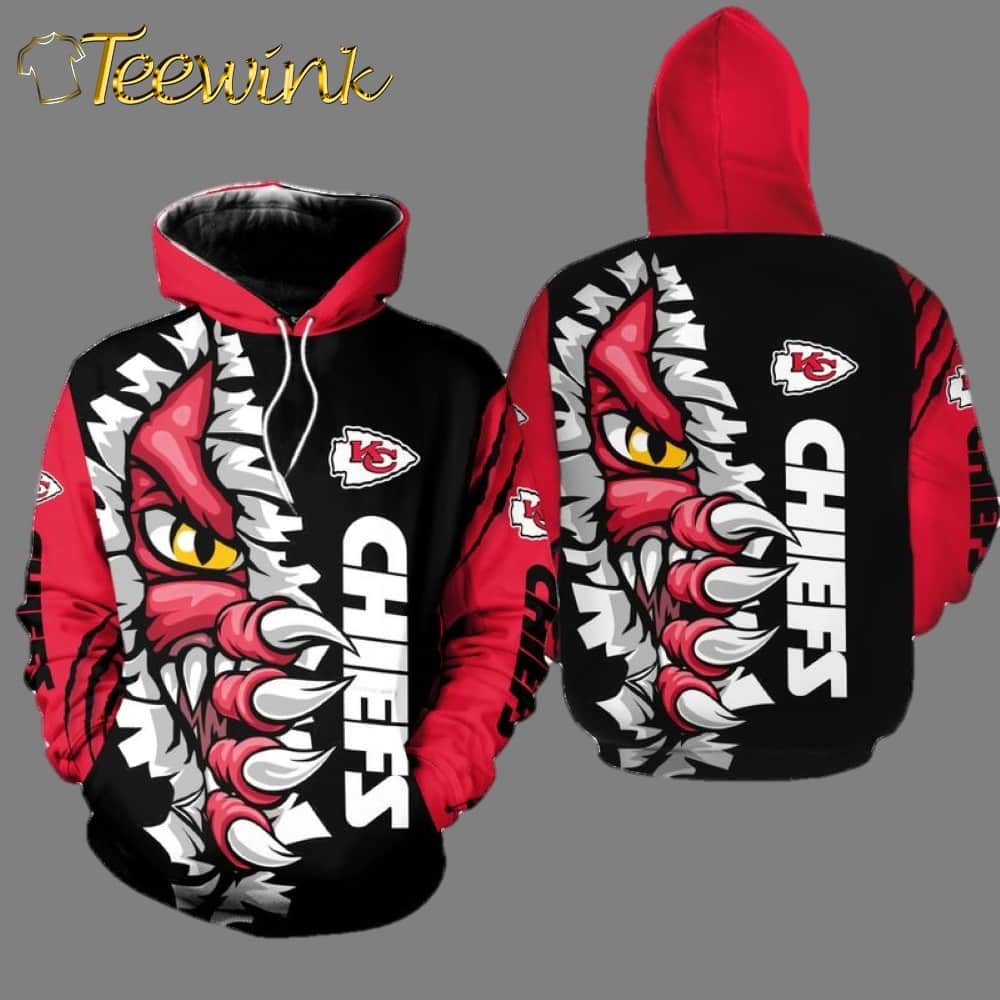 Kansas City Chiefs Halloween Monster 3D Hoodie