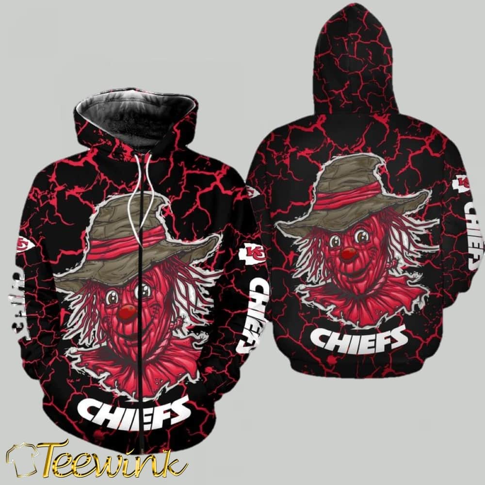 Kansas City Chiefs Halloween Scarecrow Edition 3D Hoodie