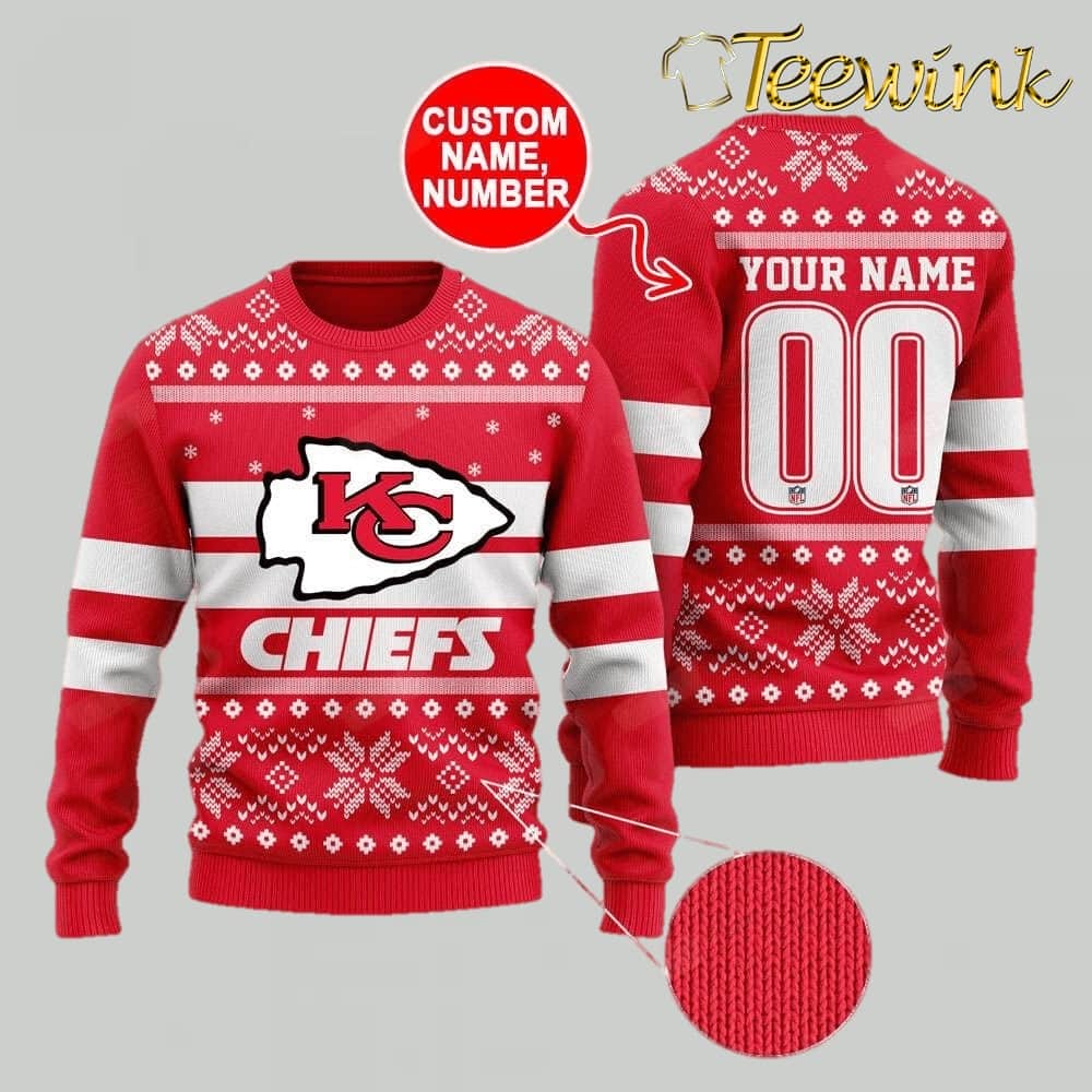 Kansas City Chiefs Holiday Touchdown Ugly Christmas Sweater