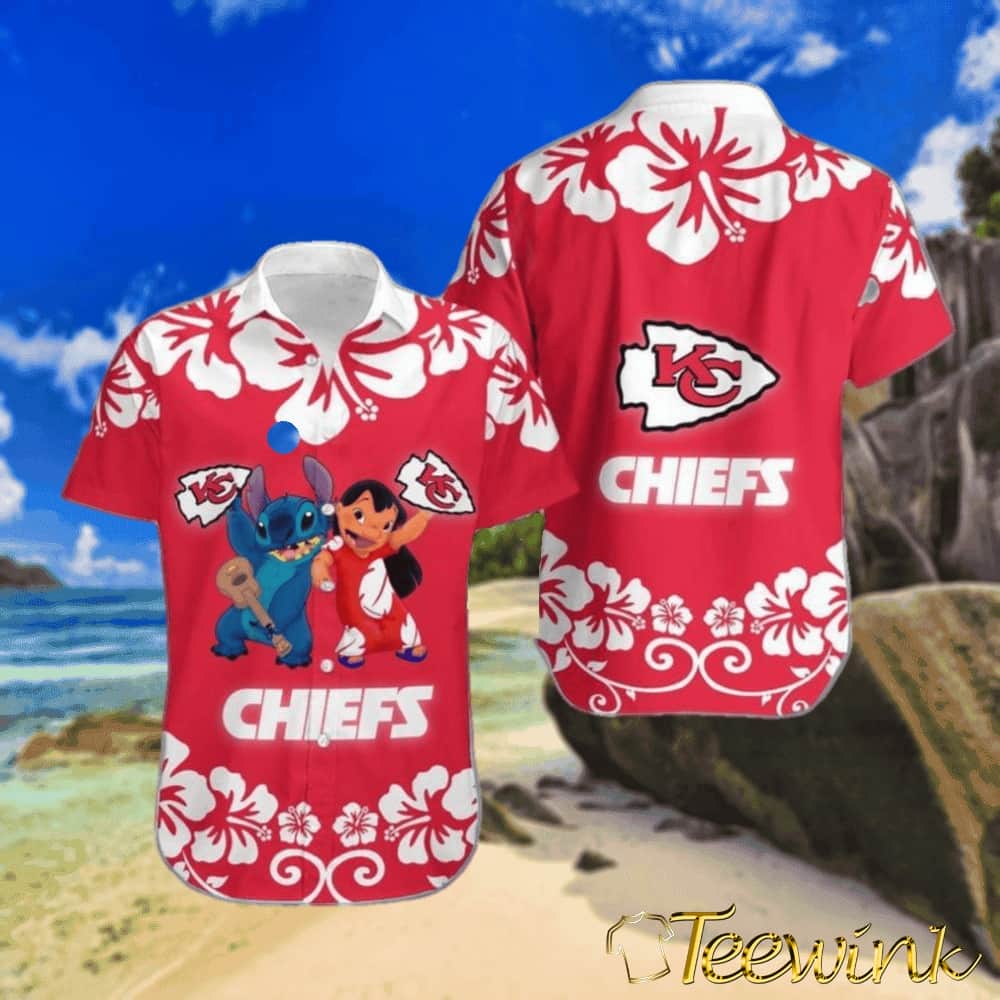Kansas City Chiefs Lilo And Stitch Hawaiian Shirt