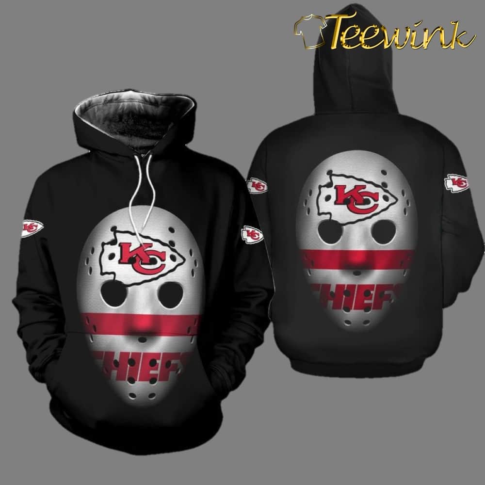 Kansas City Chiefs Mask Limited Edition 3D Hoodie