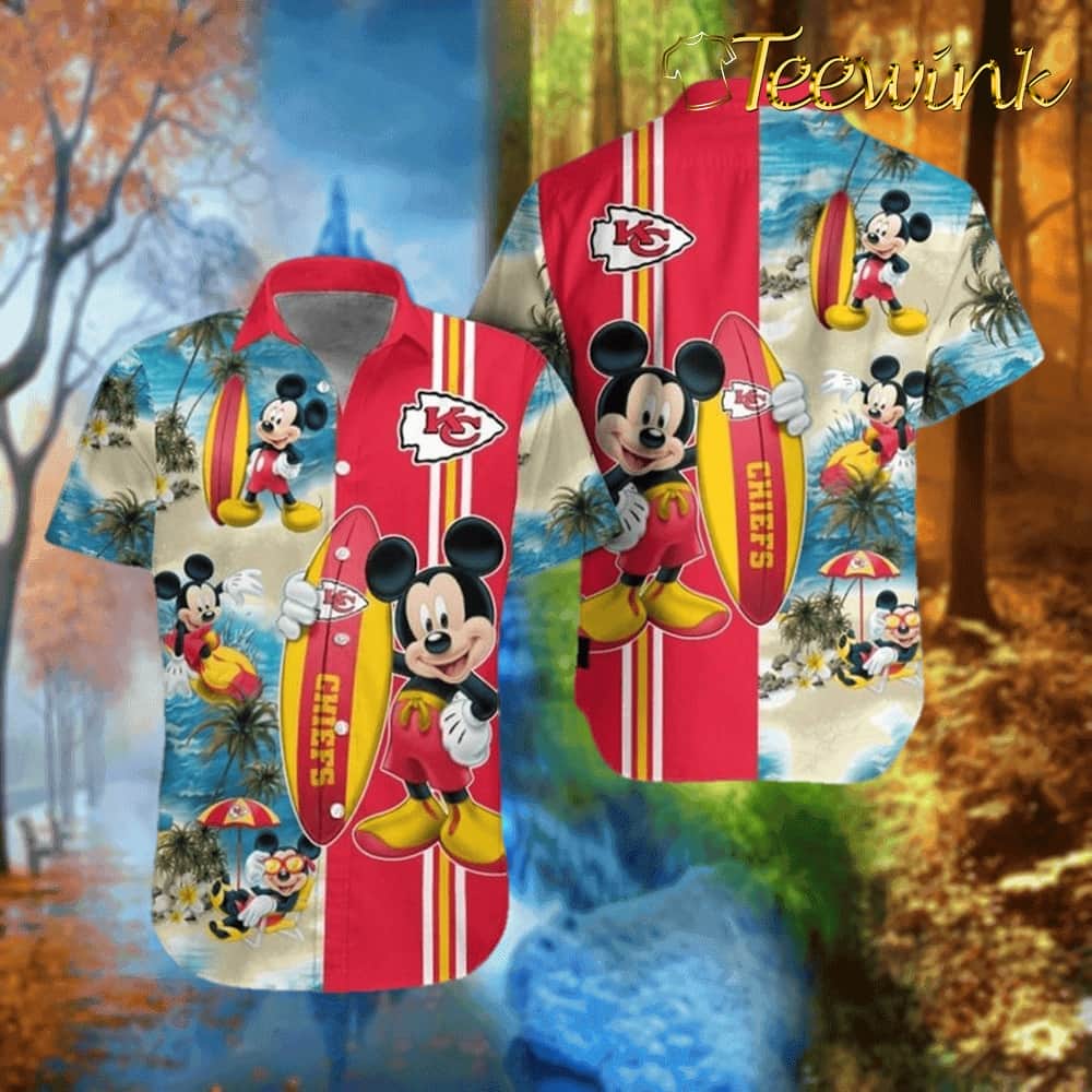 Kansas City Chiefs Mickey Mouse Hawaiian Shirt