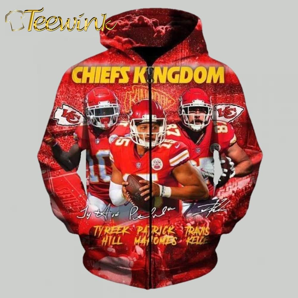Kansas City Chiefs Patrick Mahomes Kingdom 3D Hoodie