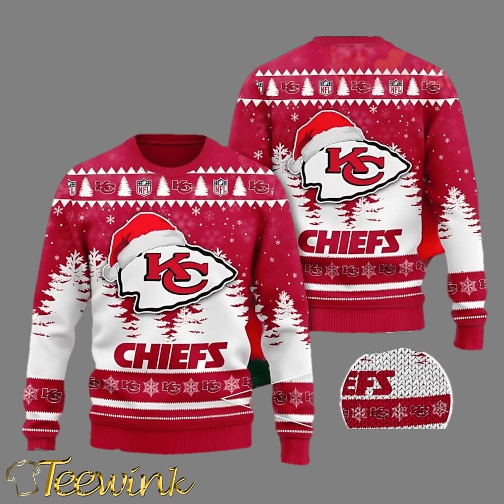 Kansas City Chiefs Santa Spirit Ugly Christmas Sweater