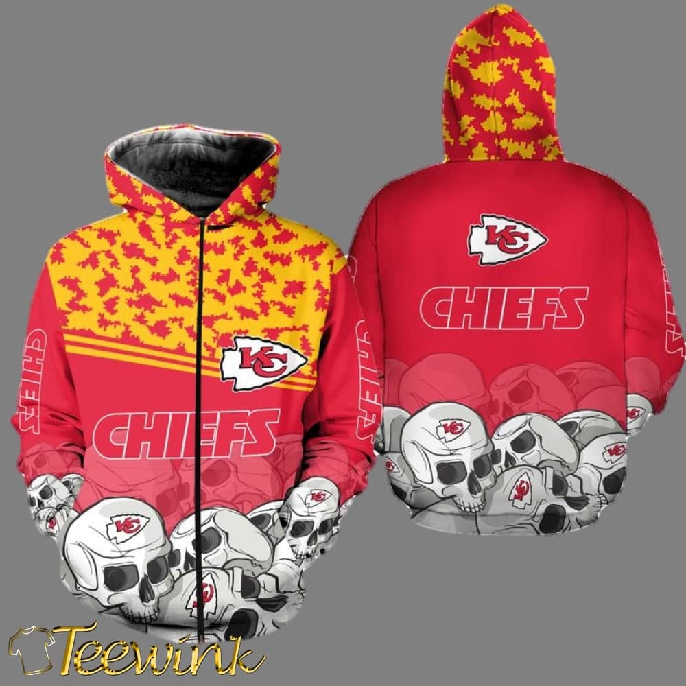 Kansas City Chiefs Skeleton Crew 3D Hoodie