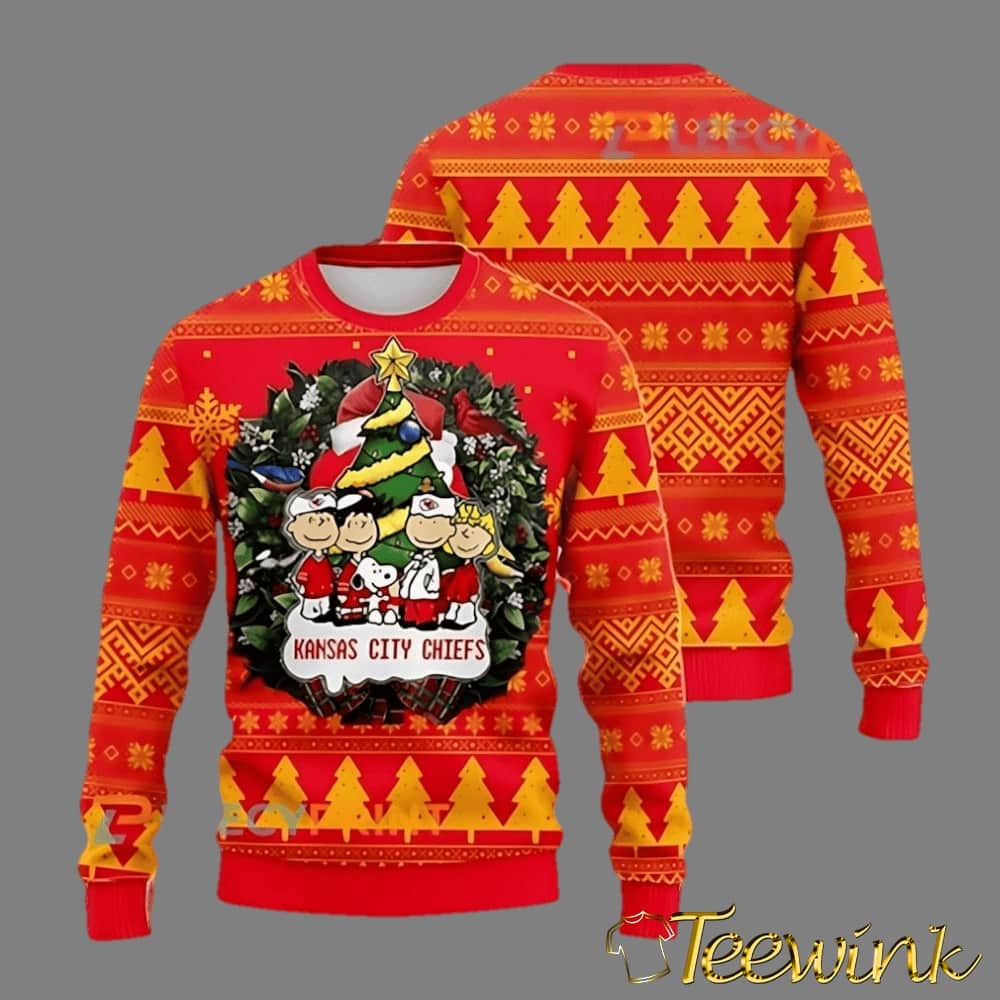 Kansas City Chiefs Snoopy The Peanuts Friends Ugly Christmas Sweater