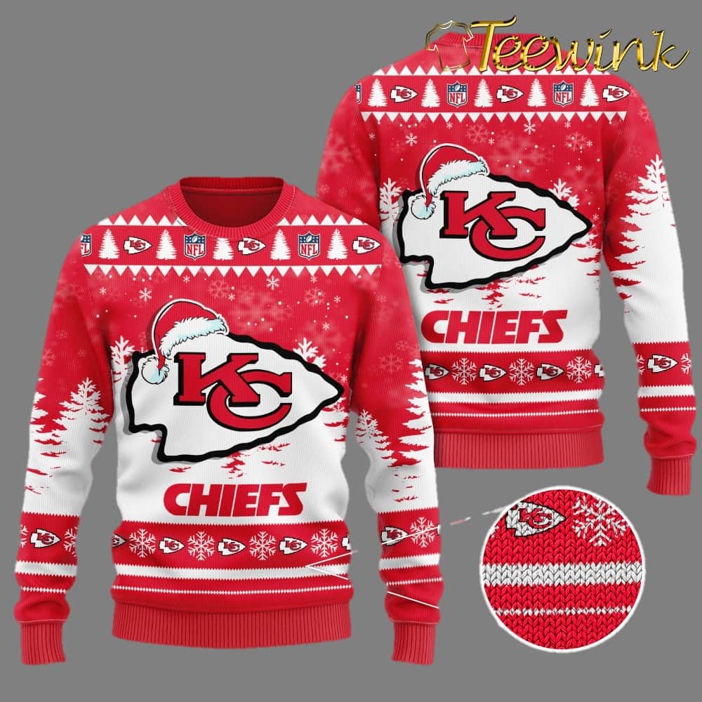 Kansas City Chiefs Snowflake Spirit Ugly Christmas Sweater Kansas City Chiefs Snowflake Spirit Ugly Christmas Sweater