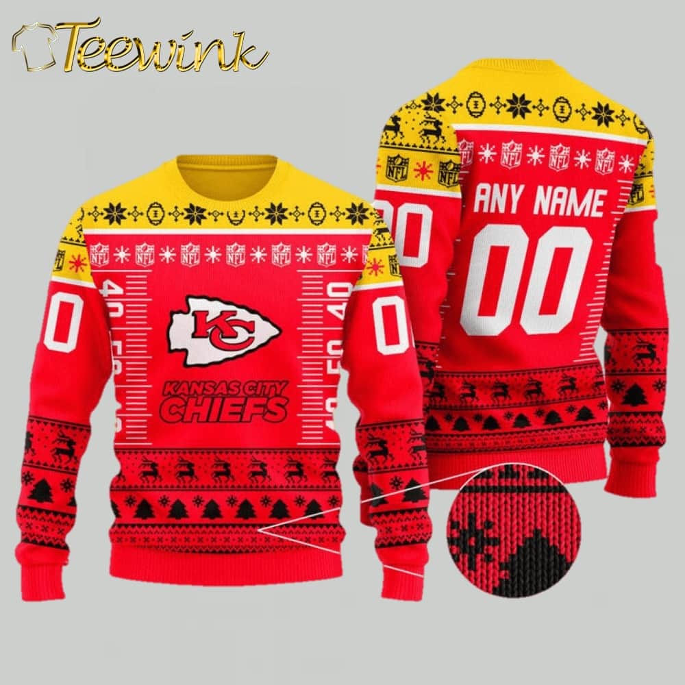 Kansas City Chiefs Winter Wonderland Ugly Christmas Sweater Kansas City Chiefs Winter Wonderland Ugly Christmas Sweater