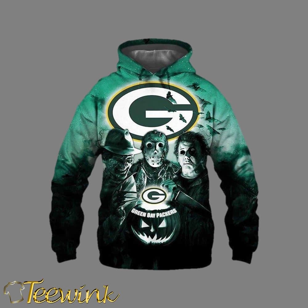 NFL Green Bay Packers 3D Hoodie All Over Print Skull Stay Cozy and Stylish