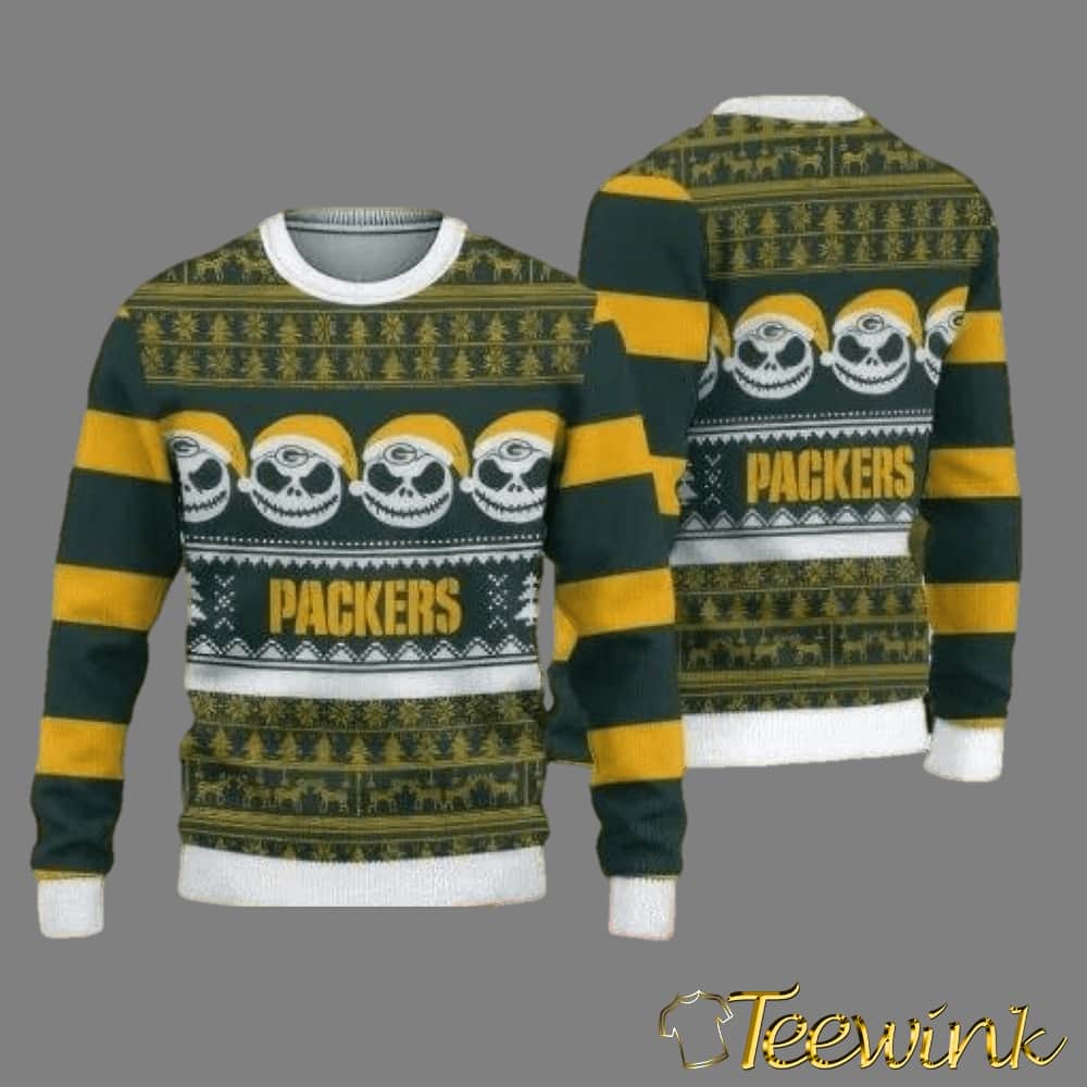 Green Yellow Green Bay Packers Christmas Gift Custom Number And Name Ugly Sweater Green Yellow Green Bay Packers Christmas Gift Custom Number And Name Ugly Sweater
