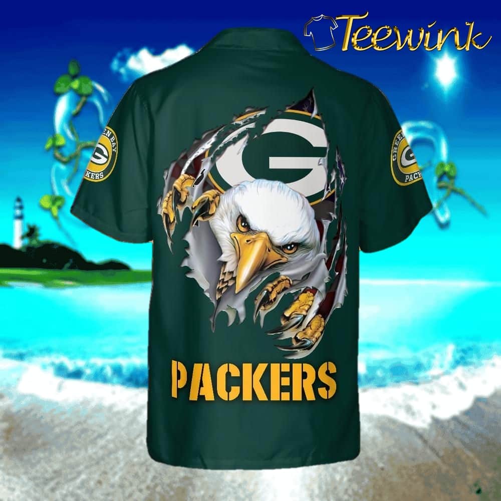 Nfl Green Bay Packers Patriot Day September 11Th Button Hawaiian Shirt