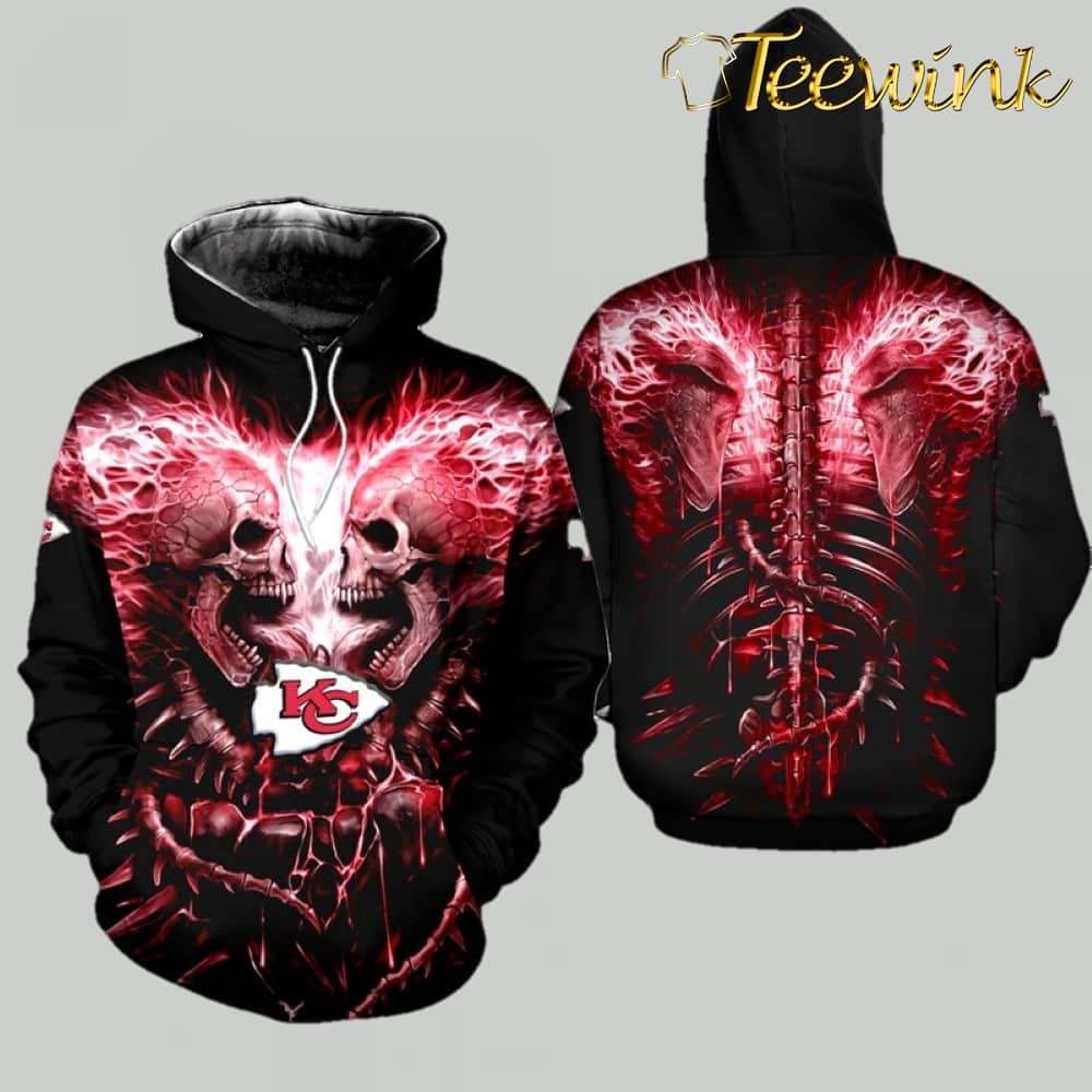 NFL Kansas City Chiefs Limited Edition Football 3D Hoodie