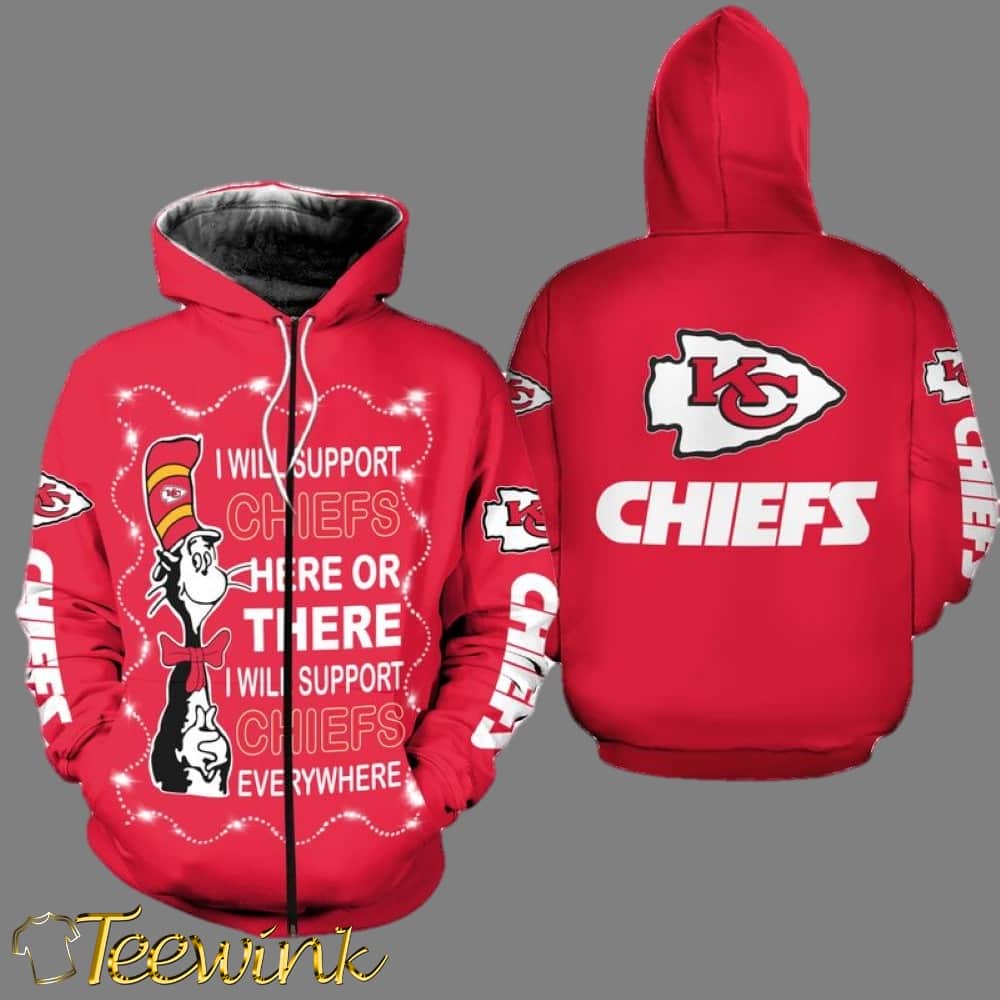 NFL Kansas City Chiefs Limited Edition Team Spirit 3D Hoodie image 2 NFL Kansas City Chiefs Limited Edition Team Spirit 3D Hoodie image 2