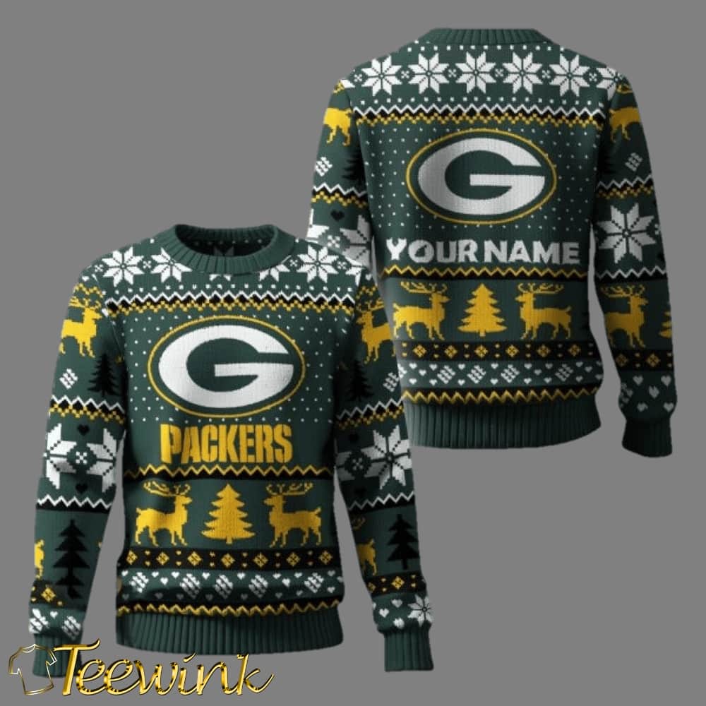 Packers Custom Vintage Ugly Christmas Sweater