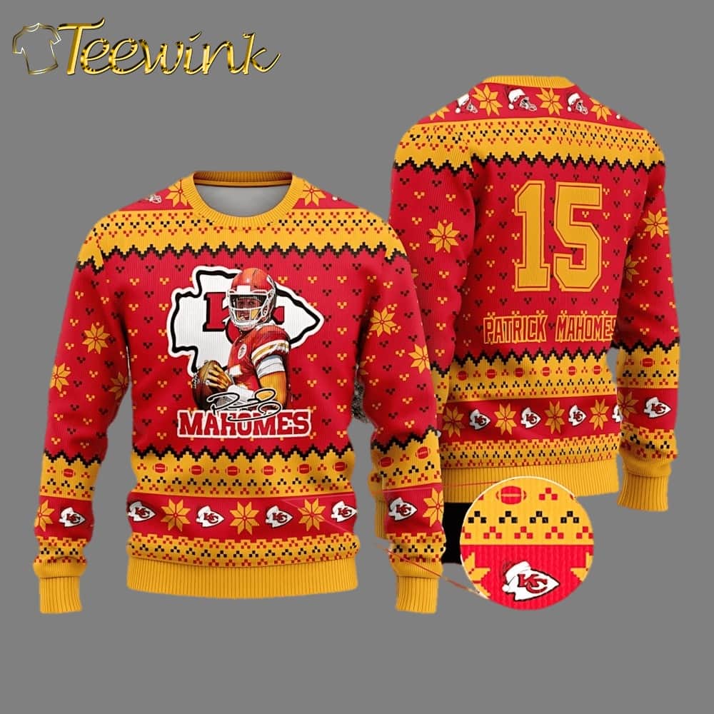 NFL Kansas City Chiefs Grinch AOP Ugly Christmas Sweater