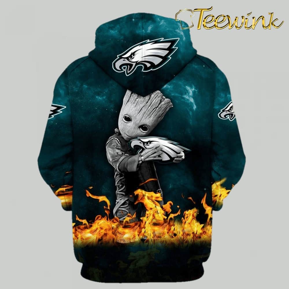 Philadelphia Eagles Eagles Logo Skull 3D Hoodie All Over Print Shirt Philadelphia Eagles Eagles Logo Skull 3D Hoodie All Over Print Shirt