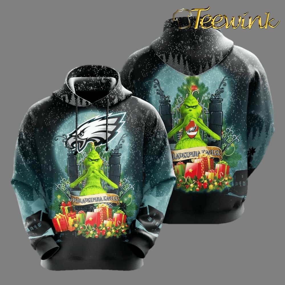 Philadelphia Eagles Halloween Green Jack Skellington Super Bowl 3D Pullover Hoodie Philadelphia Eagles Halloween Green Jack Skellington Super Bowl 3D Pullover Hoodie