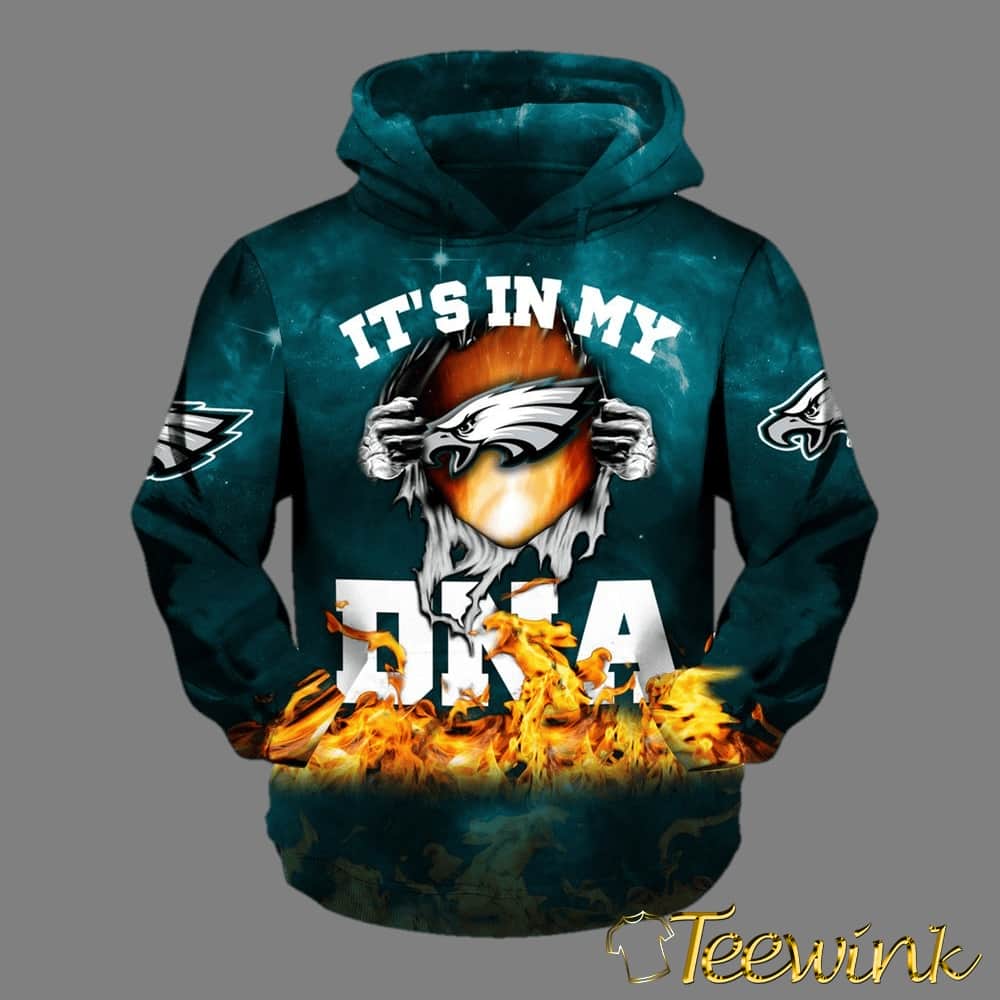 Philadelphia Eagles Trendy It’s In My D.N.A. 3D Hoodie All Over Print Shirt