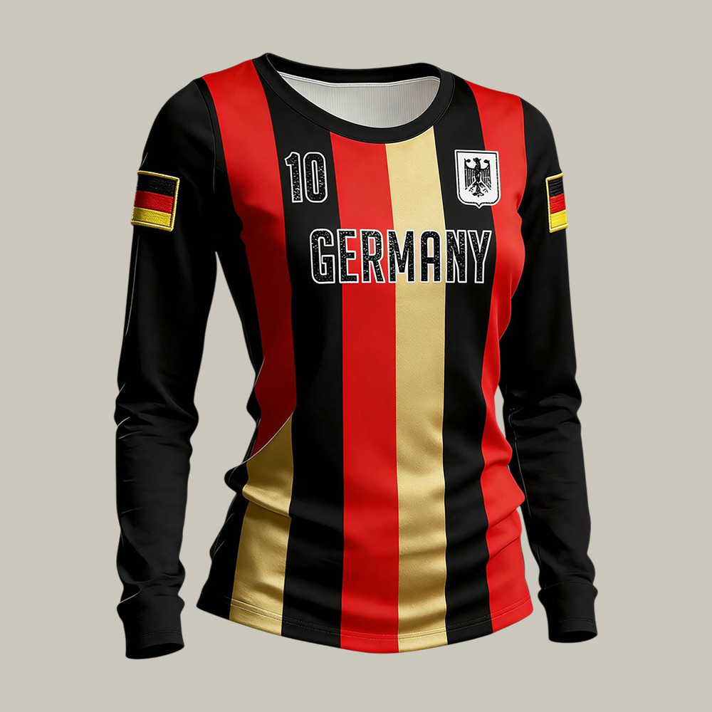 2026 FIFA World Cup Germany Long Sleeve Shirt Soccer Fan Apaprel Mother's Day For Fan