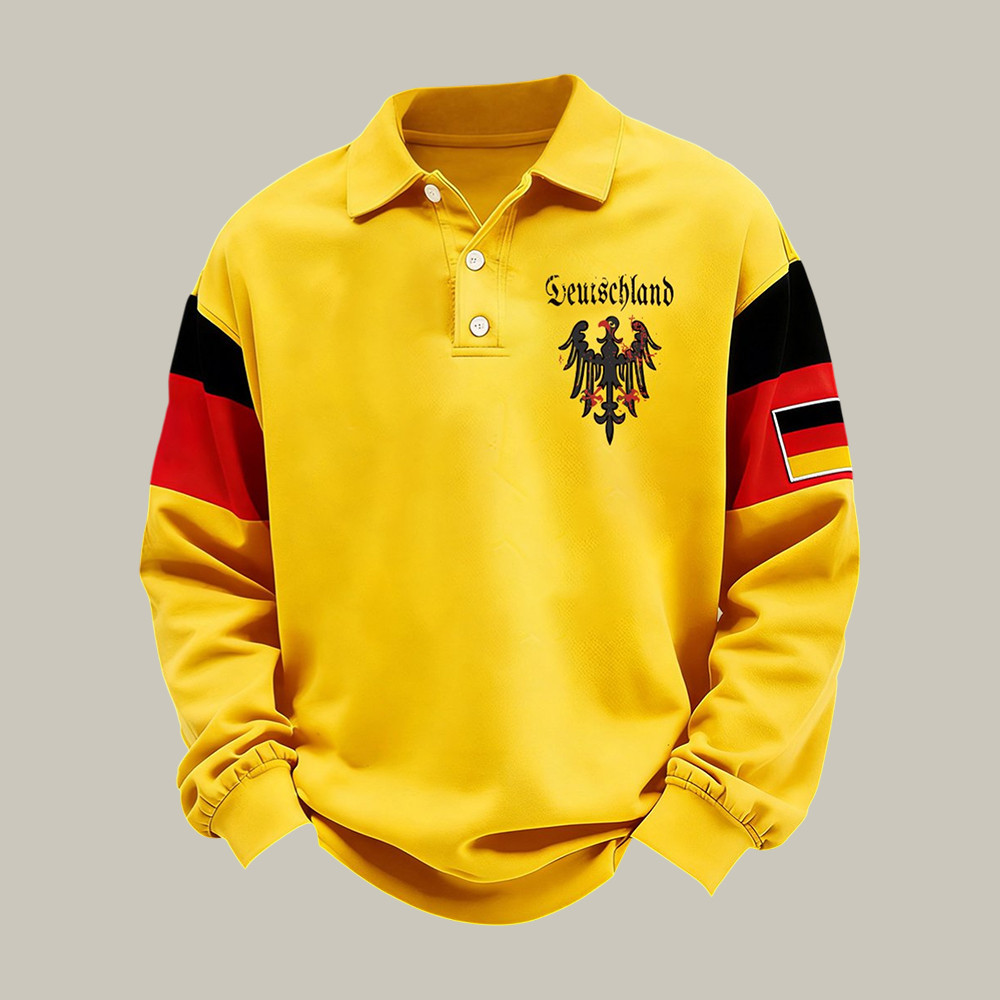 2026 FIFA World Cup Germany Polo Long Sleeve Shirt Game Day Clothing For Huge Fan