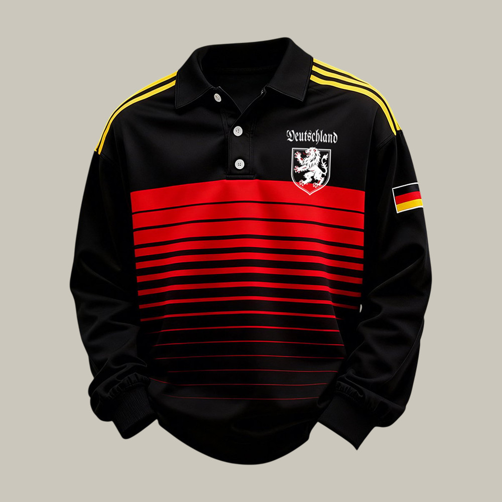2026 FIFA World Cup Germany Polo Long Sleeve Shirt Soccer Apparel Present For Dad