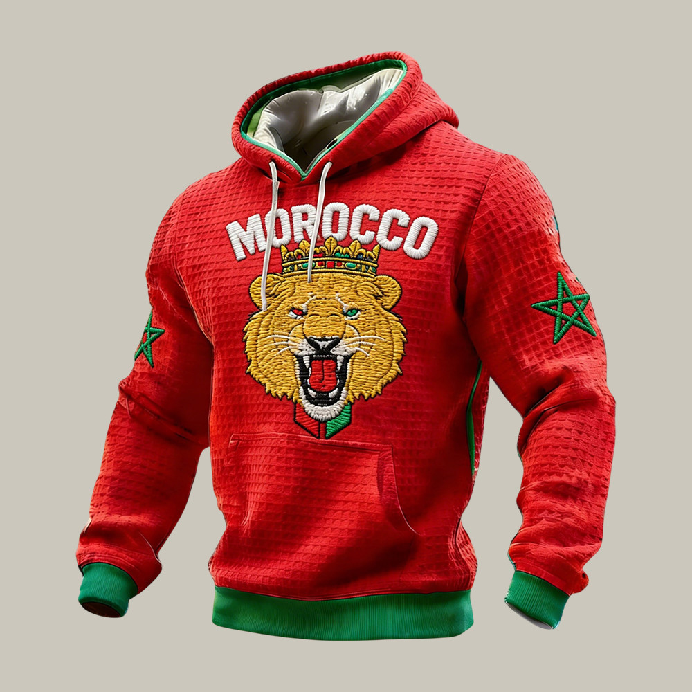 2026 FIFA World Cup Hoodie Morocco Lions Sport Soccer Fan Apparel Soccer Lover For Dad