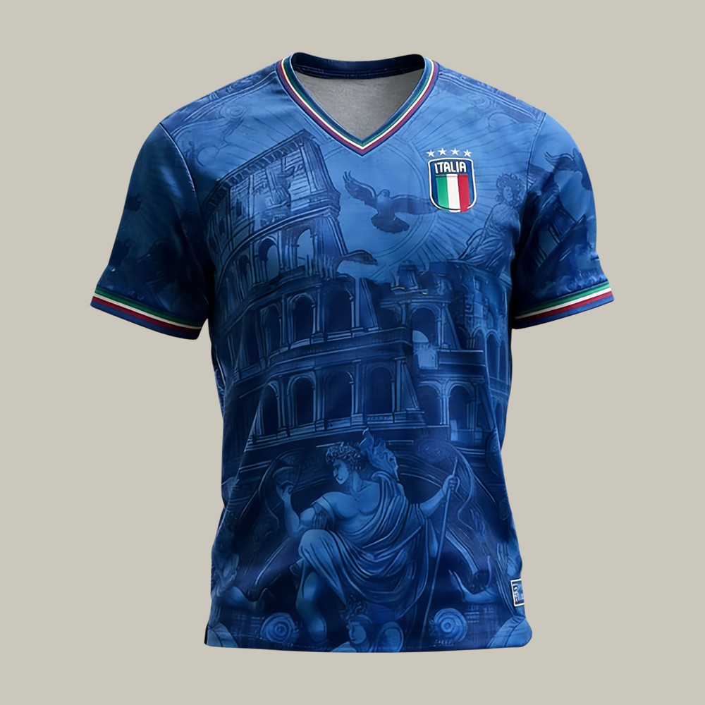 2026 FIFA World Cup Italy V-Neck Shirt Soccer Fan Shirt Present For Dad Birthday