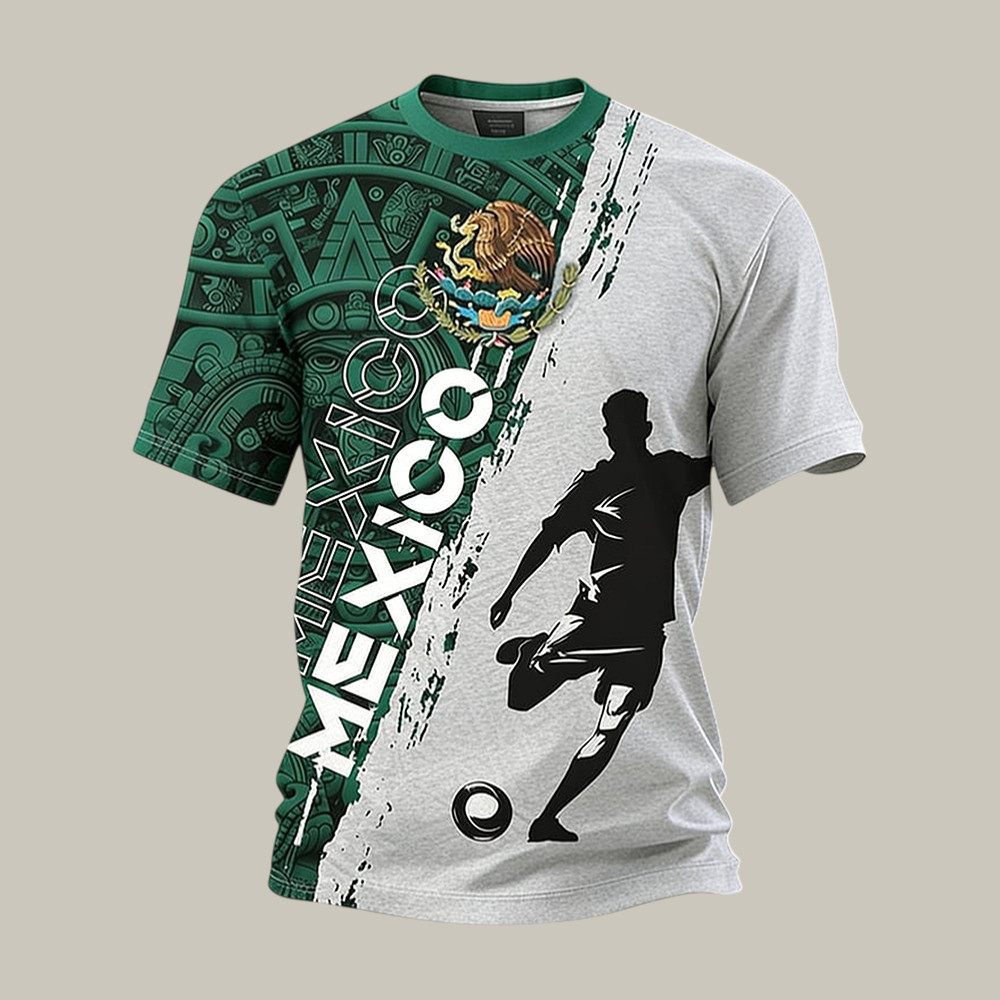2026 FIFA World Cup Mexico T-Shirt Soccer Fan Mech Cool For Father's Day