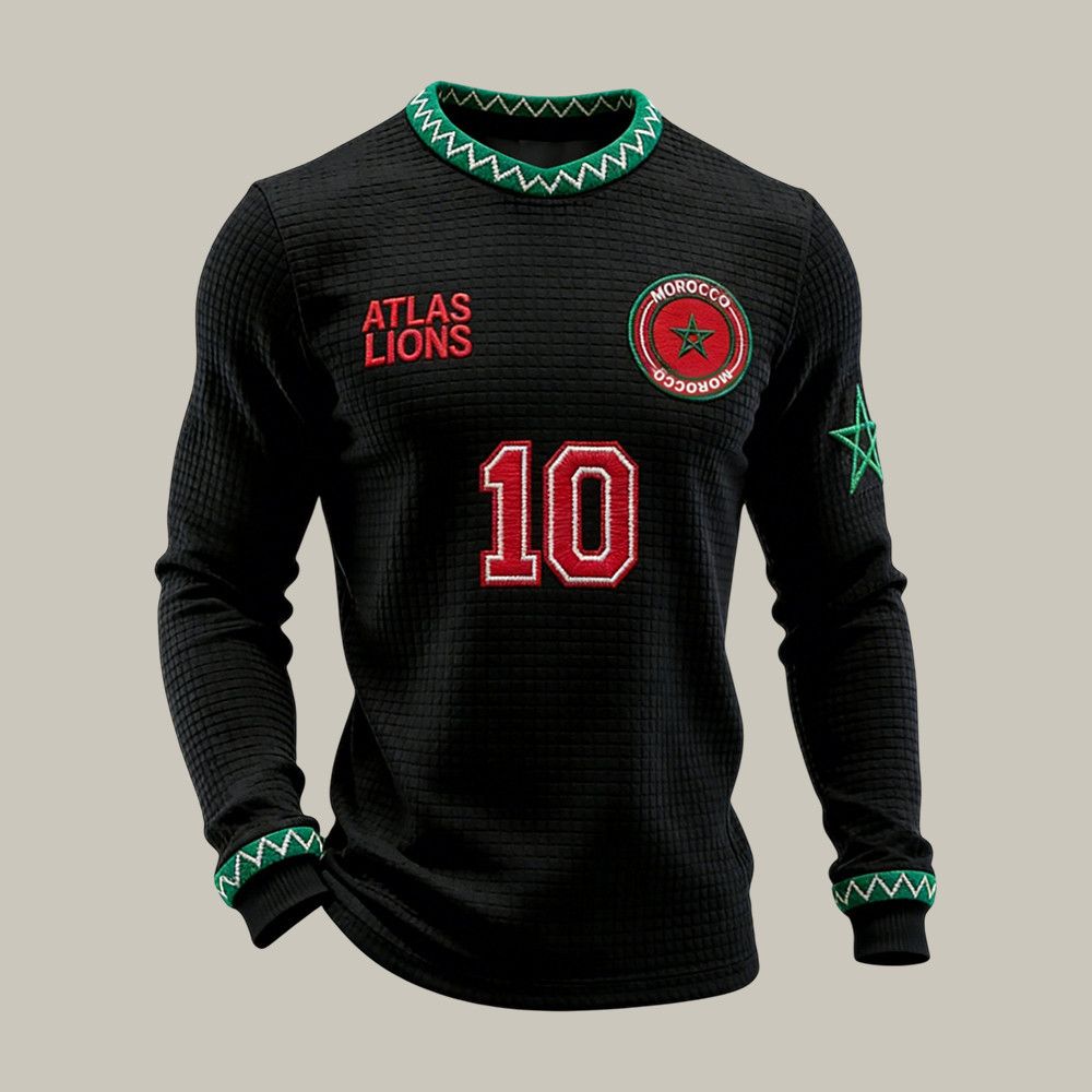 2026 FIFA World Cup Morocco Long Sleeve Shirt Soccer Apparel Unique For Fan