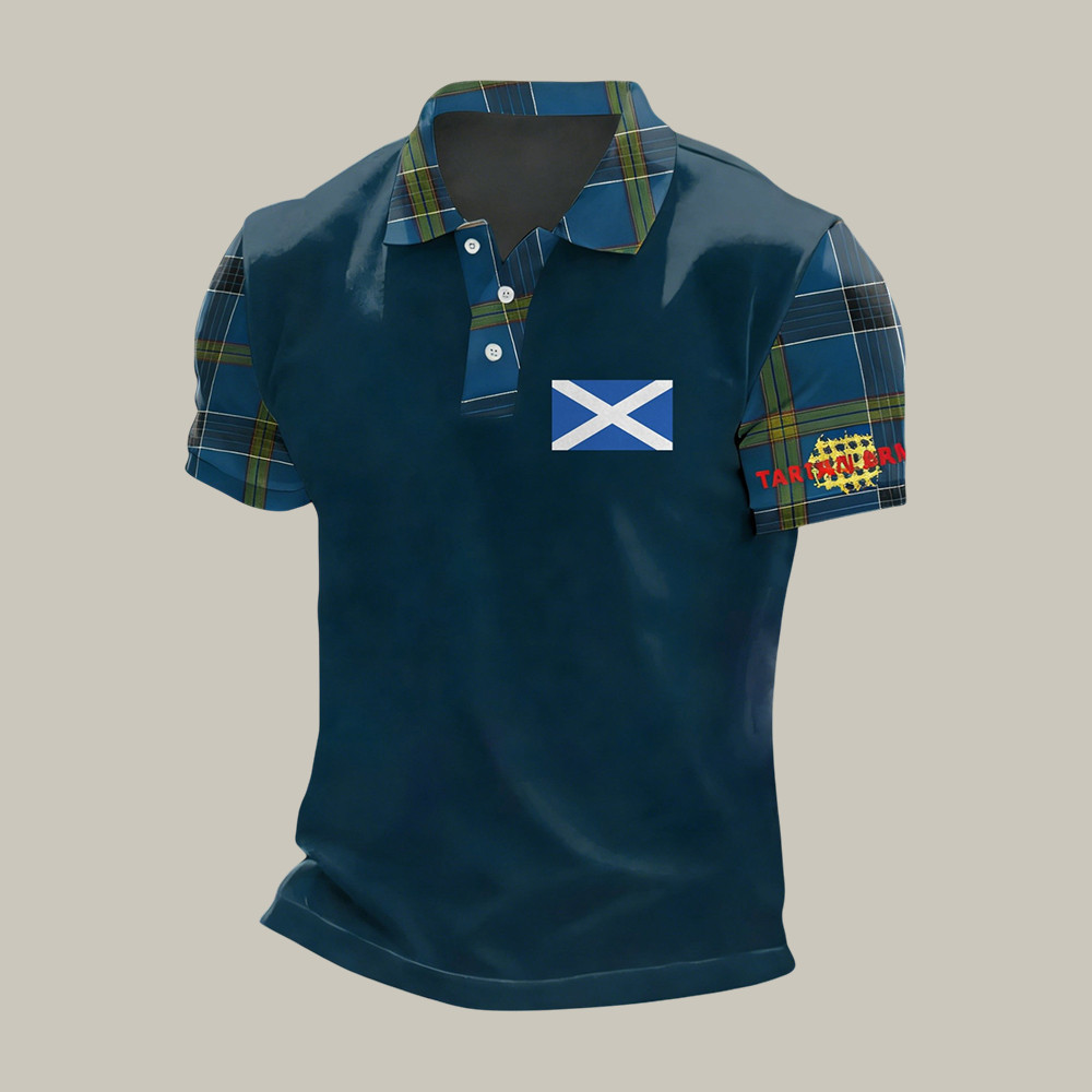 2026 FIFA World Cup Scotland Polo Shirt Scotland National Soccer Team Merch For Father's Day