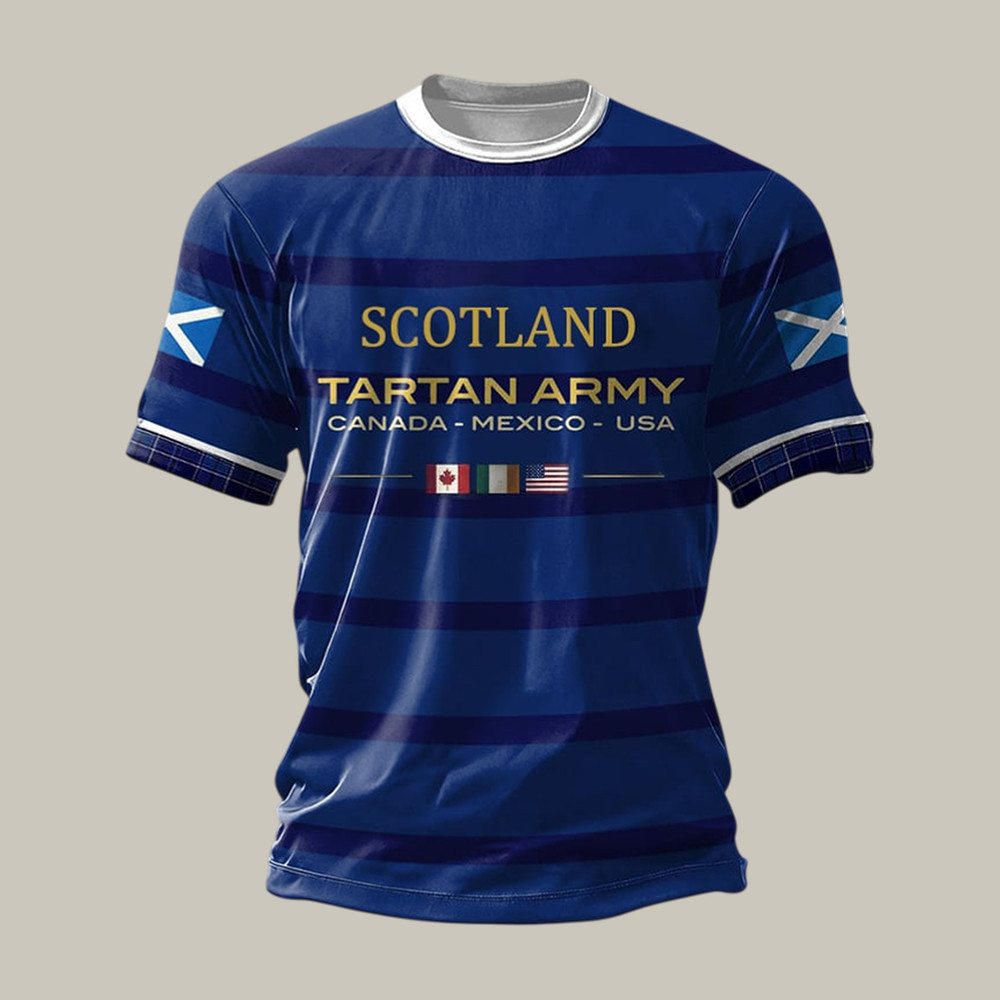 2026 FIFA World Cup Scotland Tartan Army T-Shirt Game Day Shirt Soccer Lover For Men