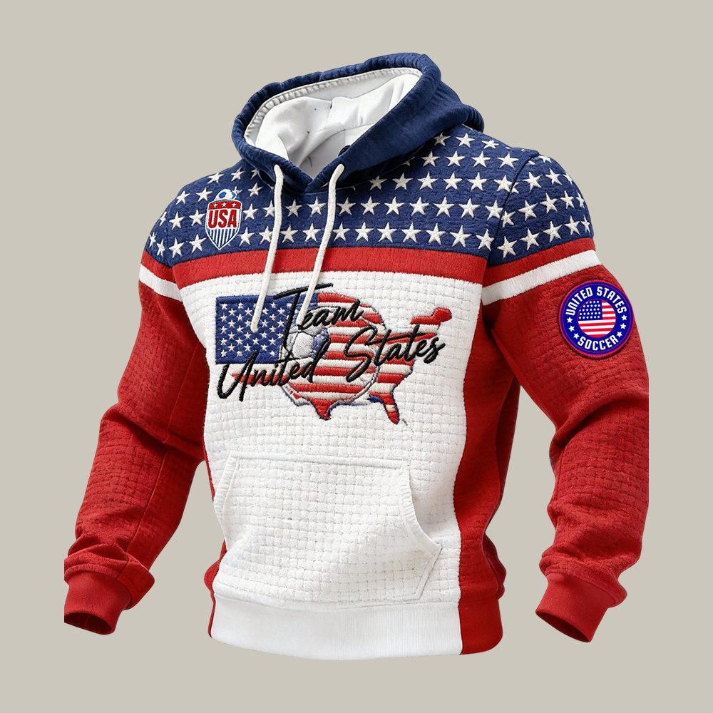 2026 FIFA World Cup USA Hoodie US National Soccer Team Apparel Soccer Lover For Dad