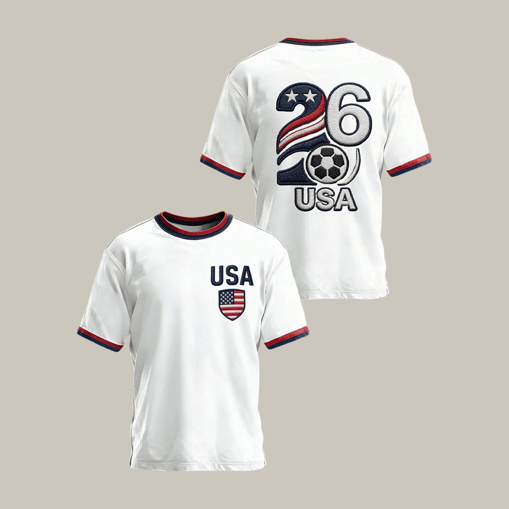 2026 FIFA World Cup USA T-Shirt US World Cup 2026 Shirt Soccer Lover Present For Fan