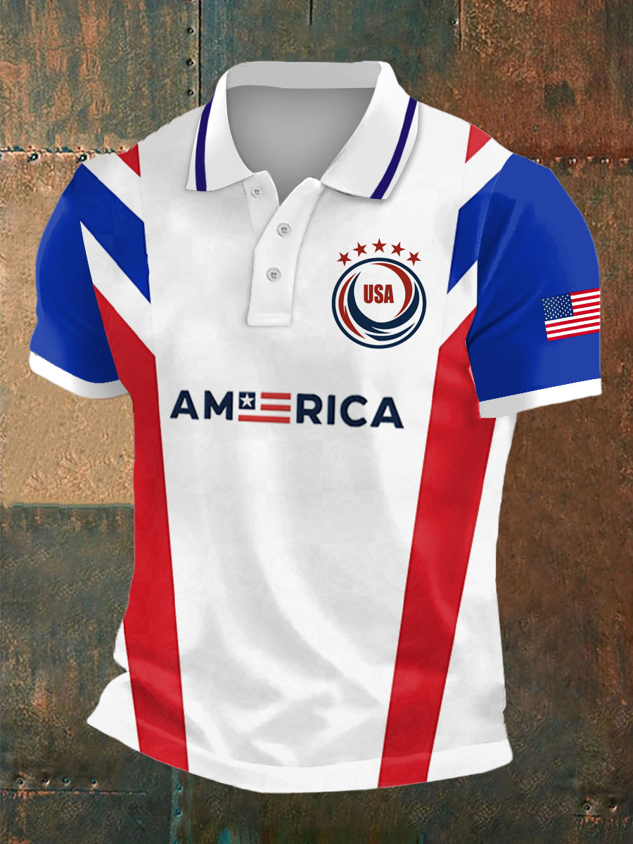 America World Cup 2026 Polo Shirt Soccer Game Day Clothing For World Cup Lovers