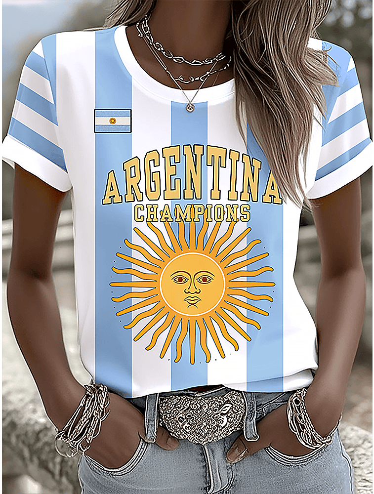 Argentina 2026 World Cup Champions Shirt Sports Lovers Clothing Argentina Soccer Fan Gifts
