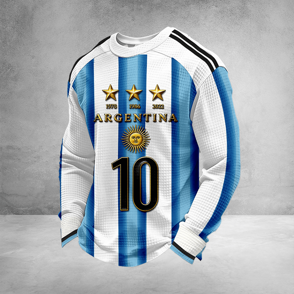 Argentina 2026 World Cup Long Sleeve Shirt M10 Shirts World Cup Merch Fan Gifts