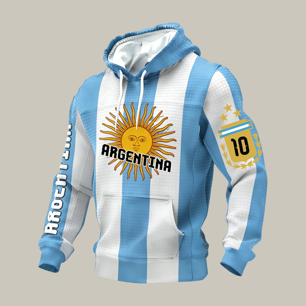 Argentina FIFA World Cup 2026 Hoodie Soccer Fan Apparel For Husband