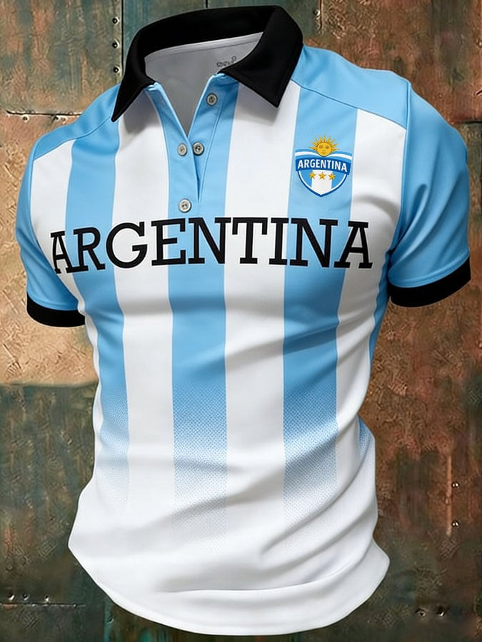 Argentina FIFA World Cup 2026 Polo Shirt Argentina World Cup Games Outfits Fan Apparel
