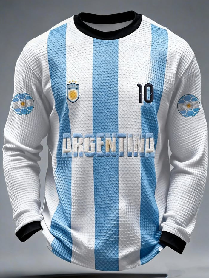 Argentina World Cup 2026 Merch Argentina 10 Long Sleeve Shirt For World Cup Lovers