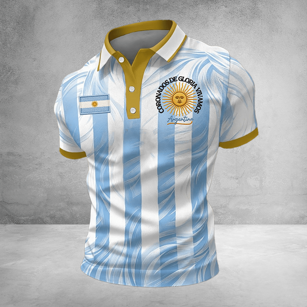 Argentina World Cup 2026 Polo Shirt Argentina Soccer Outfits Game Day Apparel Gifts Idea