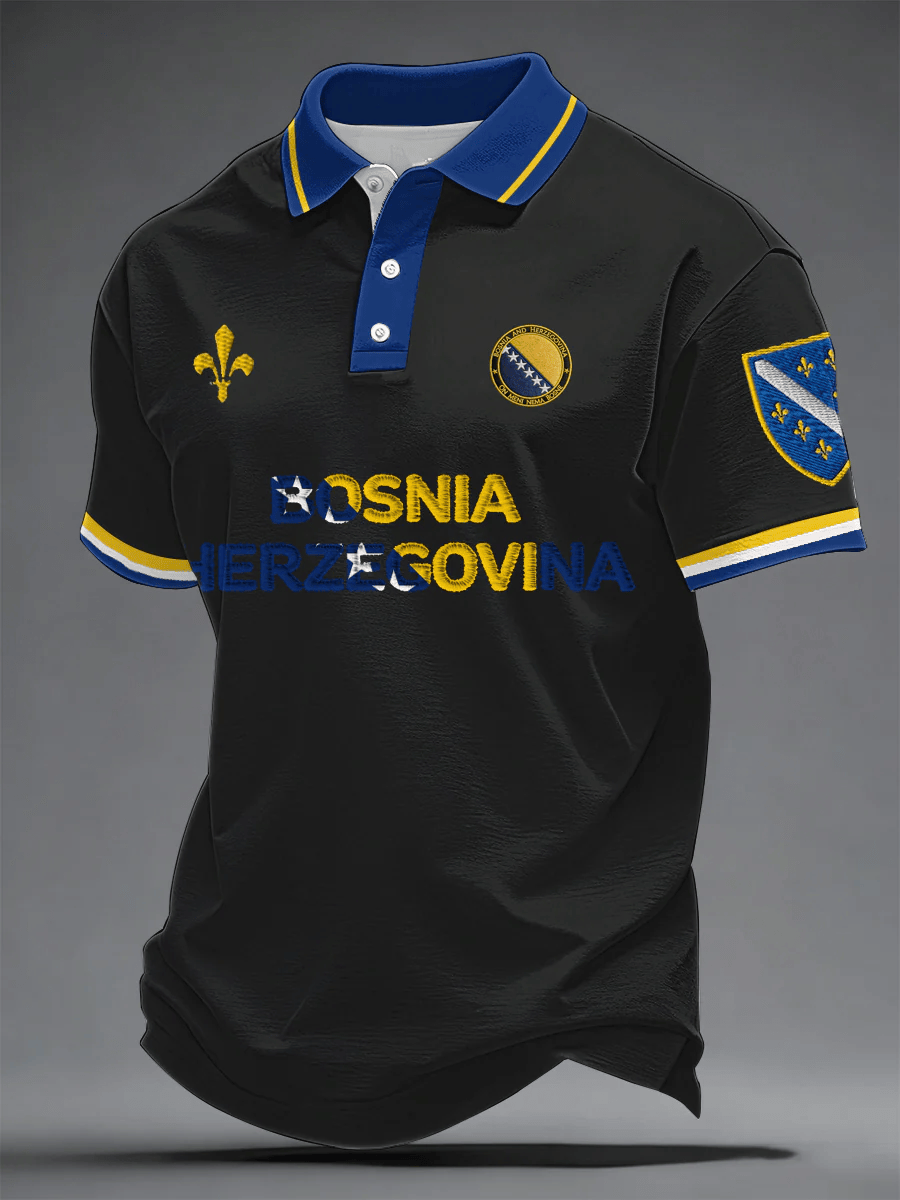 Bosnia And Herzegovina World Cup Polo Shirt Game Day Fashion For World Cup Fan
