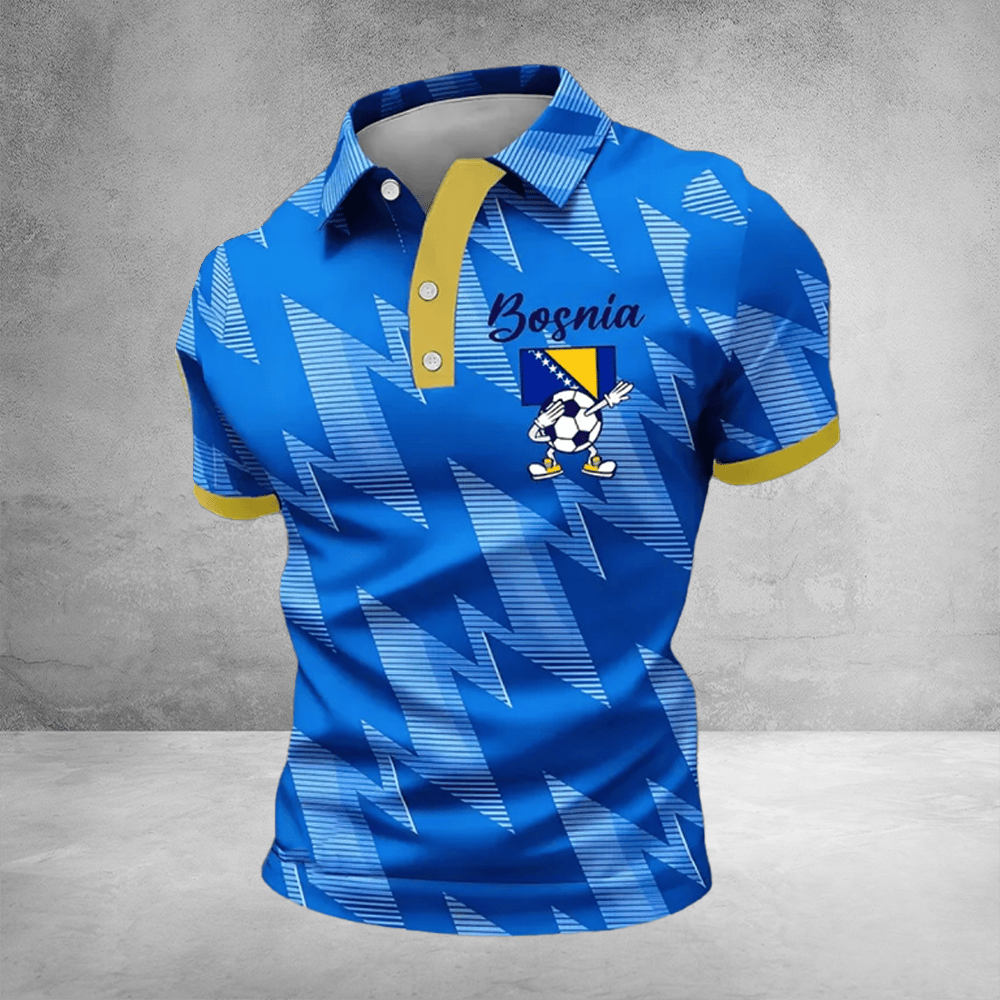 Bosnia And Herzegovina World Cup Polo Shirt World Cup 2026 Merch Bosnia Team Fan Gifts