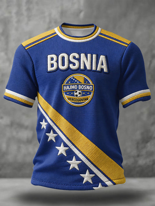 Bosnia And Herzegovina World Cup Shirt Bosnia Soccer Apparel For World Cup Fan