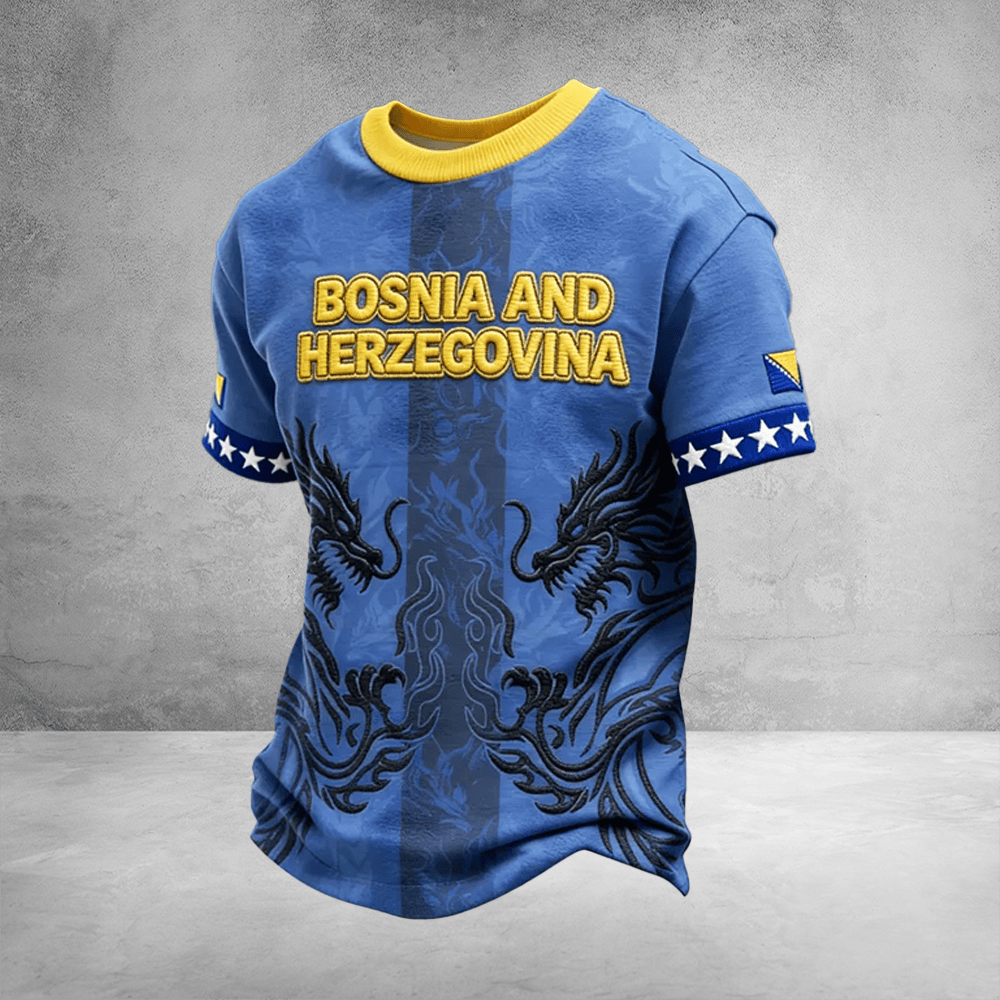 Bosnia And Herzegovina World Cup Shirt FIFA World Cup Merch Sports Fan Apparel
